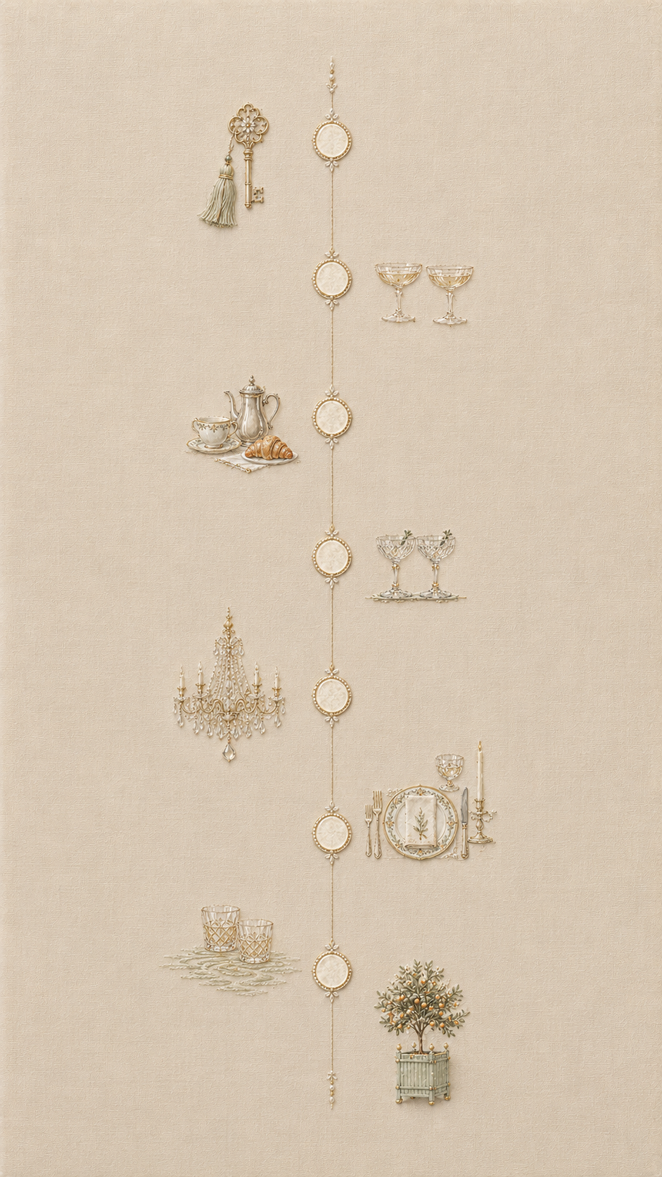 Wedding-weekend vignette icons